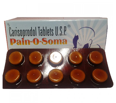 PAIN O SOMA 500 MG Tablet - (carisoprodol) UPTO 25% on 360 Pills