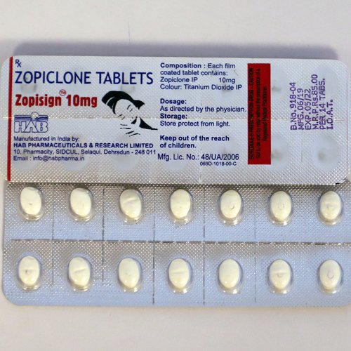 Zopicon 10 mg Tablet - Discount UPTO 27%, Uses, Side Effects (insomnia)
